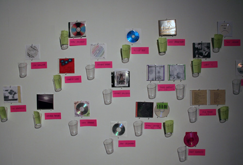 Wall of mix cd’s