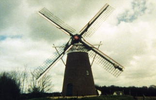 Erik Wesselo riding a windmill